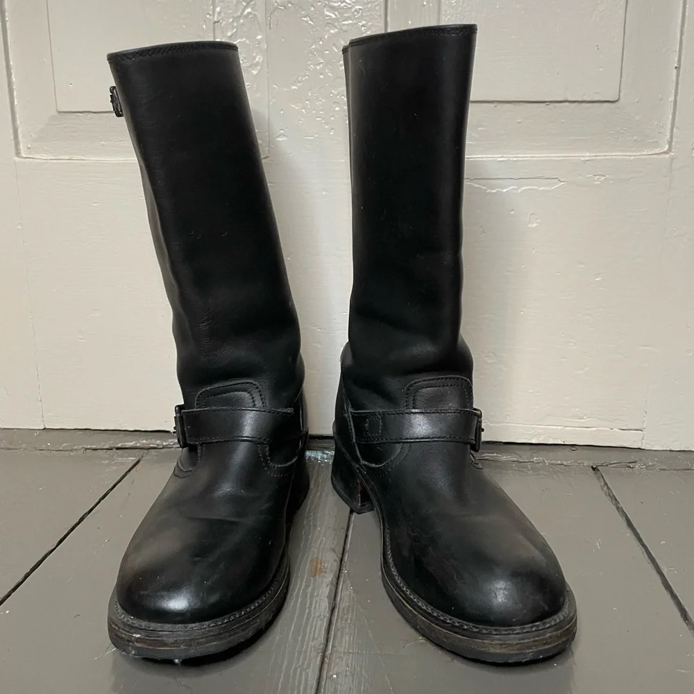 FRYE AND CO. Black Leather Engineer boots - Picture 3 of 7